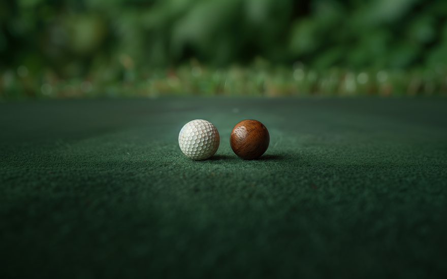 Die Geschichte der Golfball-Technologie: Von Holz bis Hightech