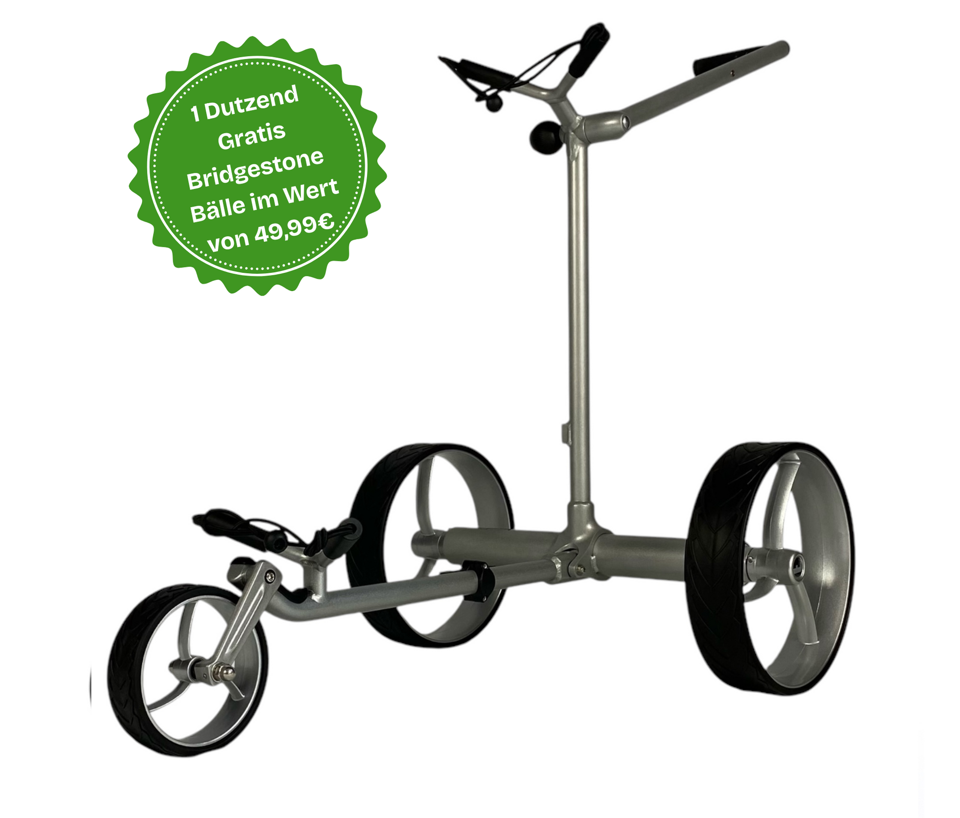 Ranger Elektro Golf Trolley – Leicht, kompakt & stilvoll in Silber